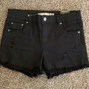 Girls TRACTR black Jean shorts